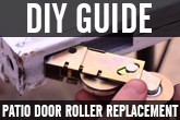 How to replace a sliding glass door roller