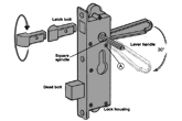 How to install the 40-214 Security Door Lever Mortise Lock Set