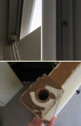 user submitted image of closet door and track
