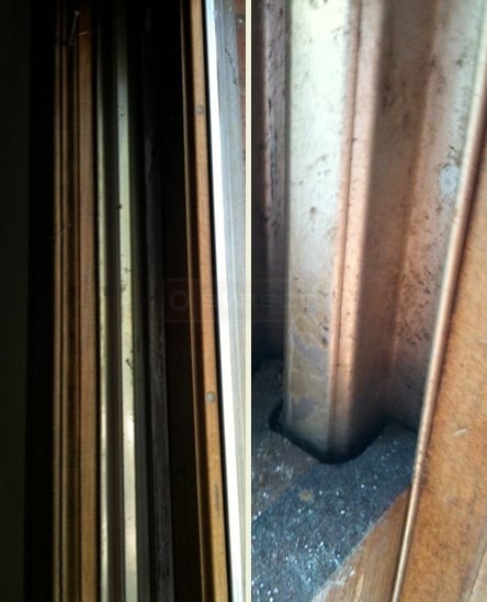 user submitted photo of wood window sash and frame circa 1985