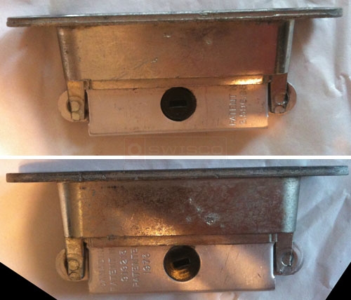 User submitted photo of their sliding glass door lock part.