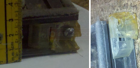 User submitted photo of their clear top sash guide.