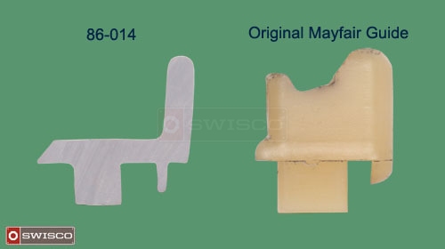 Comparison of the profiles between the 86-014 and the original Mayfair guide.