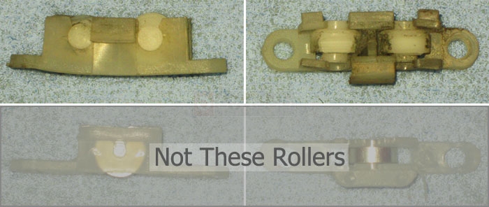 User submitted photos of their sliding window roller.