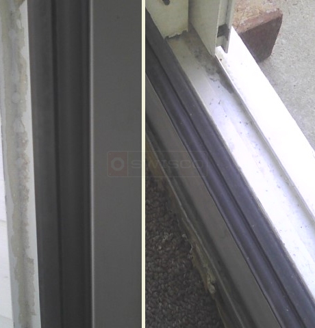 User submitted photo of sliding door spline.