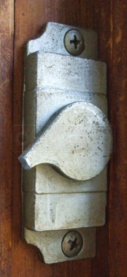 A customer submitted photo of a casement lock.