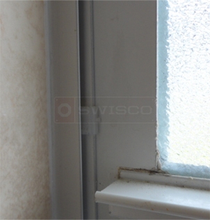 A customer submitted photo of a window clip.