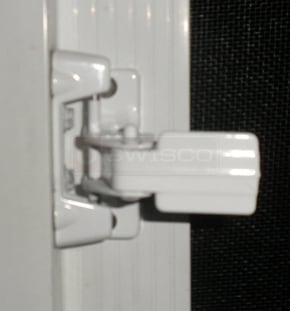A customer submitted photo of a screen door latch.