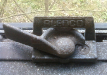 A customer submitted photo of a window lock.