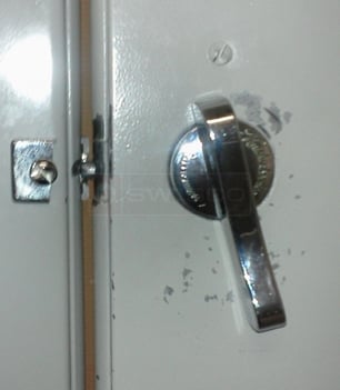 User submitted picture of lavatory handle assembly.