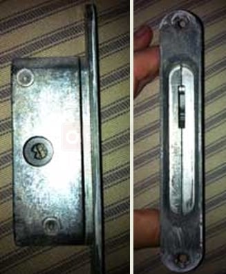 A customer submitted photo of a mortise lock.