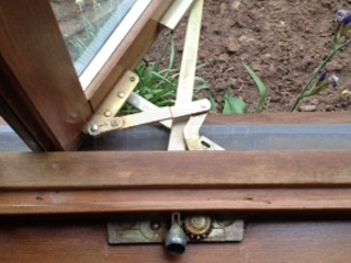 A customer submitted photo of a window operator.