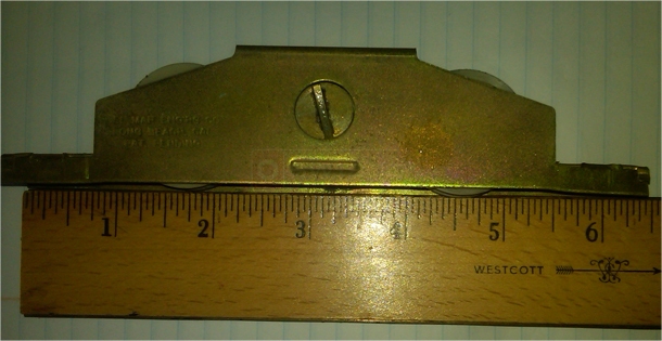 A customer submitted photo of a patio door roller.