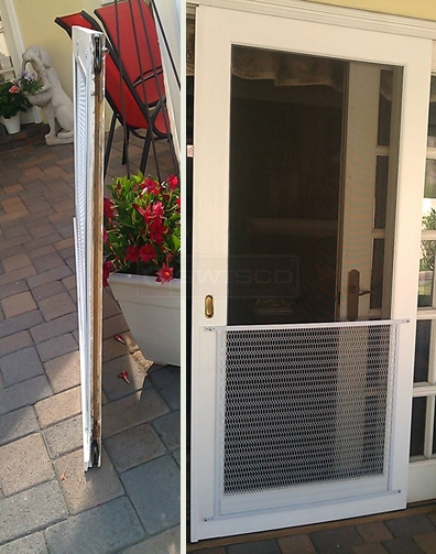 A customer submitted photo of a screen door.