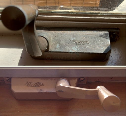 A customer submitted photo of a window operator.