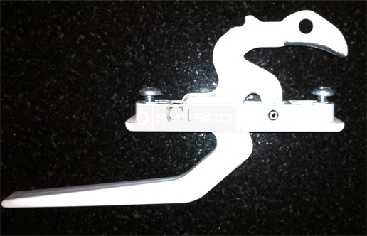 A user submited photo of storm door handle lock