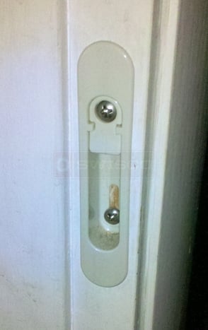A customer submitted photo of a screen door part.