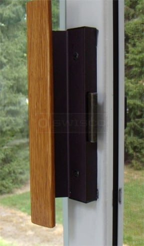 A customer submitted photo of a patio door lock.