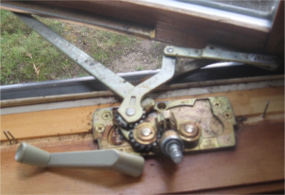 A customer submitted image of a window operator.