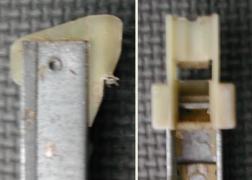 A customer submitted photo of a window channel balance.