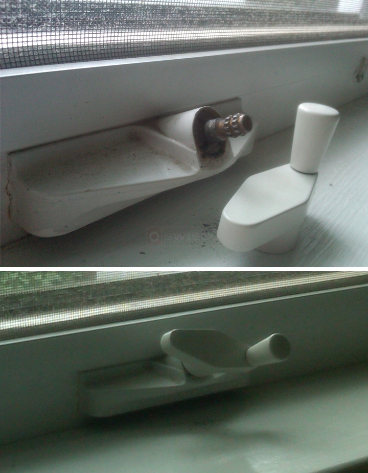 User submitted photos of a window crank.