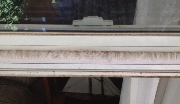 User submitted a photo of window weatherstripping.
