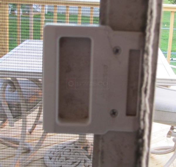 User submitted a photo of a screen door handle.