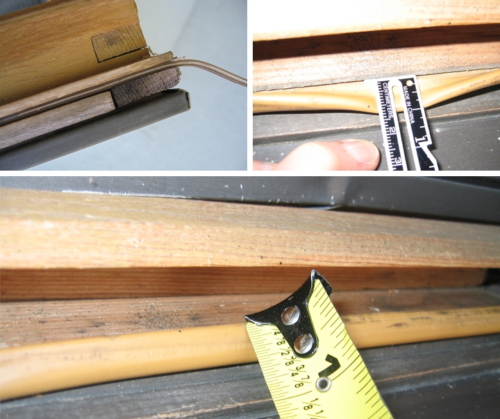 User submitted photos of weatherstripping.
