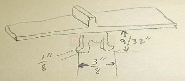 User submitted a drawing of a sash lever.