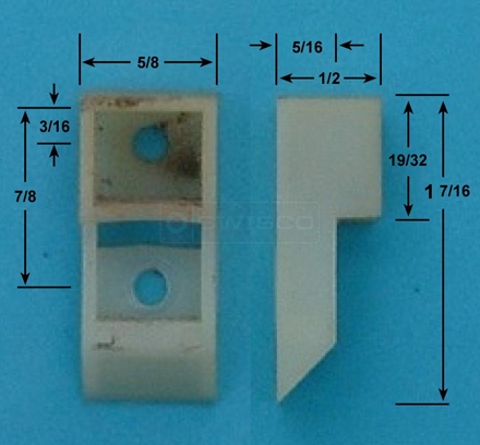 User submitted picture of top sash guide.