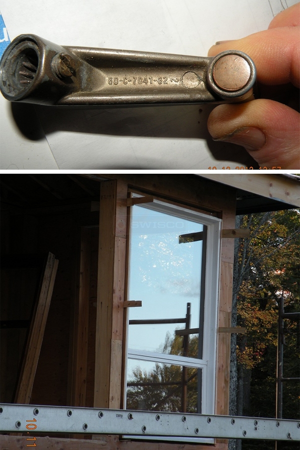 User submitted photos of a window & handle.