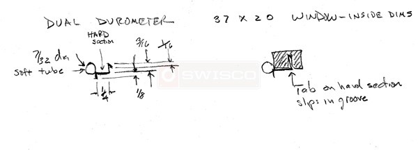 User submitted a drawing of weatherstripping.