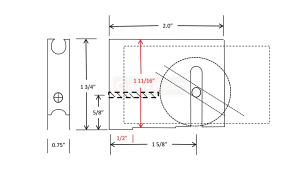 User submitted a diagram of a glass door roller.