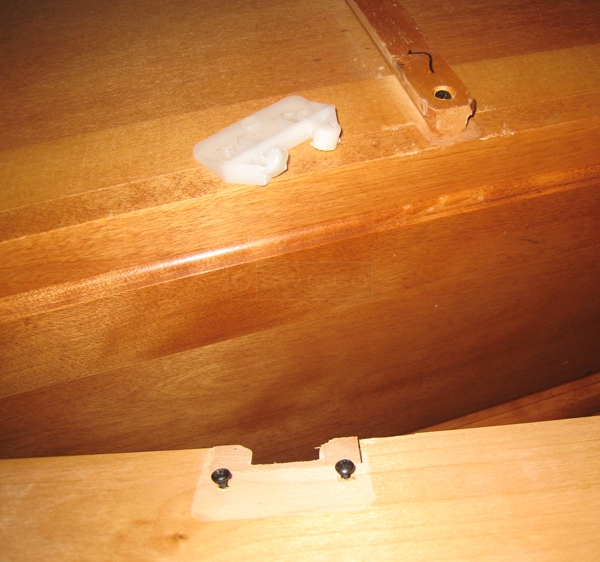 User submitted a photo of drawer hardware.