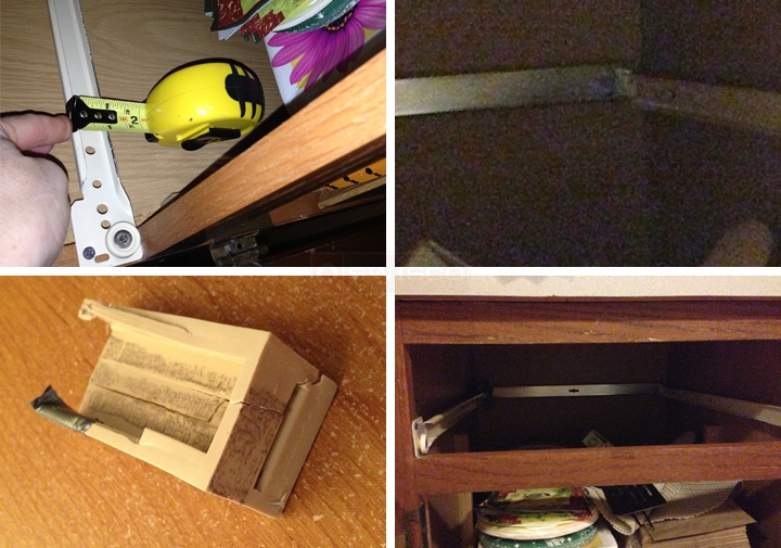 User submitted photos of drawer hardware.