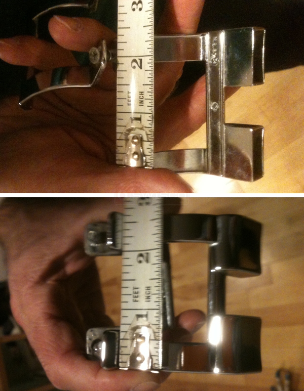 User submitted photos of a shower door handle.