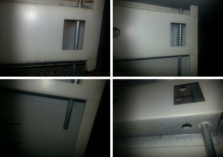 User submitted photos of closet door pivot pins.