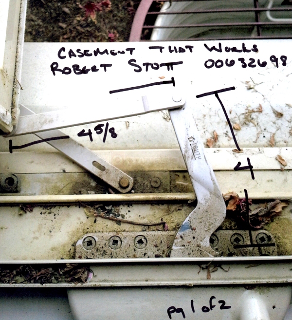 User submitted a photo of a window operator.