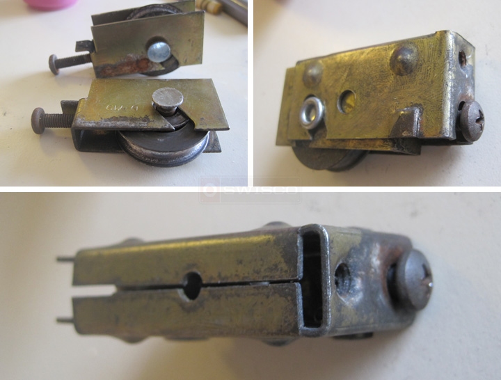 User submitted photos of a sliding door roller.