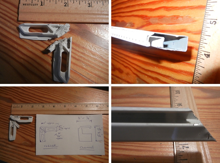 User submitted photos of window screen hardware.