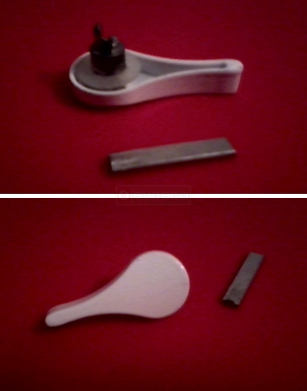 User submitted photos of sliding door hardware.