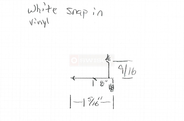 User submitted a diagram of snap in window vinyl.