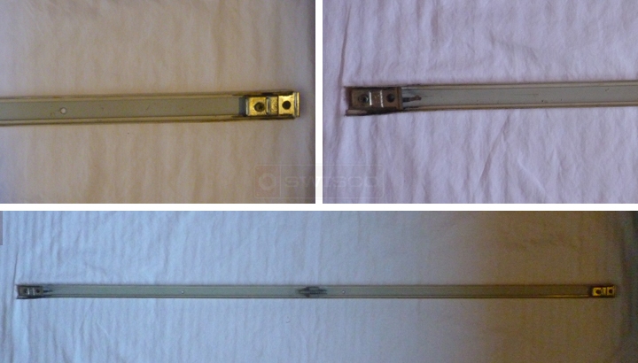 User submitted photos of a closet door track.