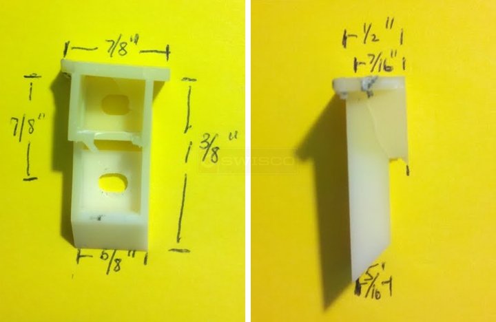 User submitted photos of a sash guide.