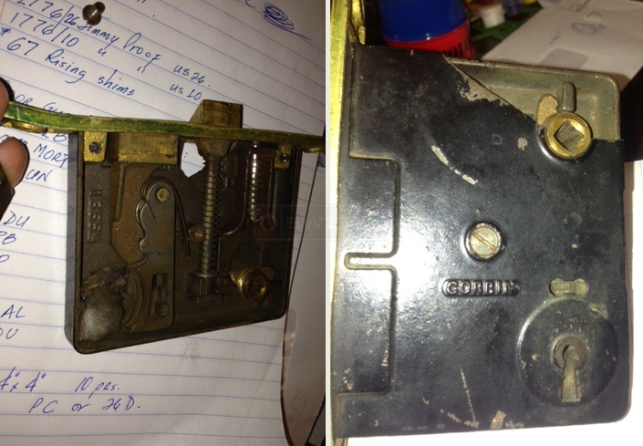 A customer submitted image of their mortise lock.