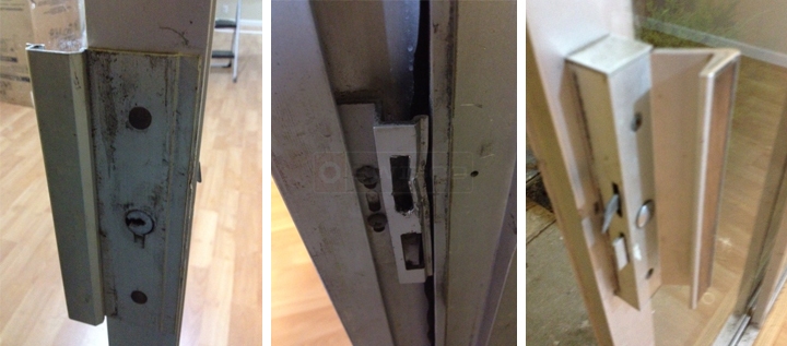 User submitted photos of a patio door handle.