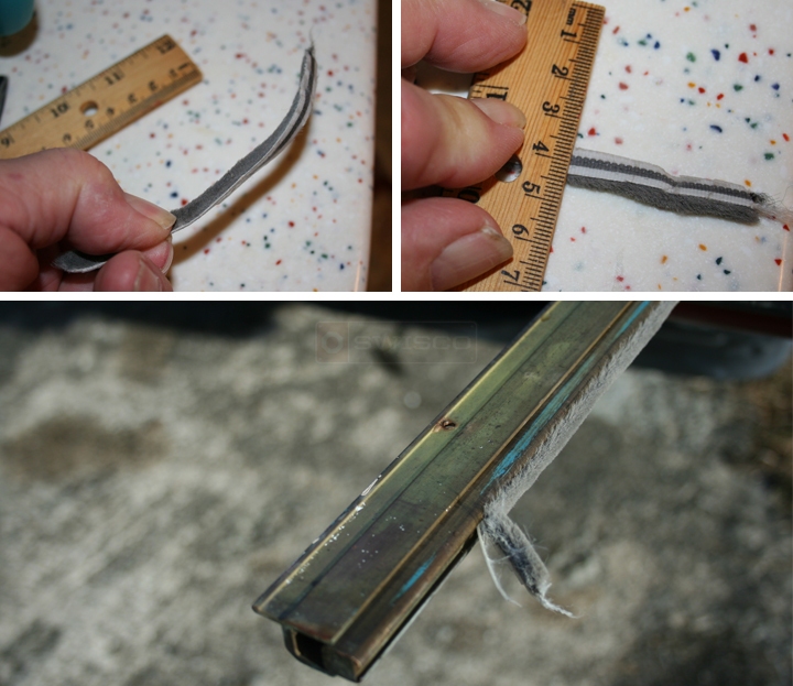User submitted photos of weatherstripping.