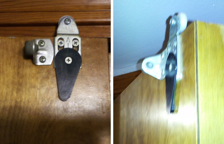 User submitted photos of a closet door roller.