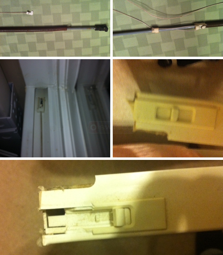 User submitted photos of a window balance & tilt latch.