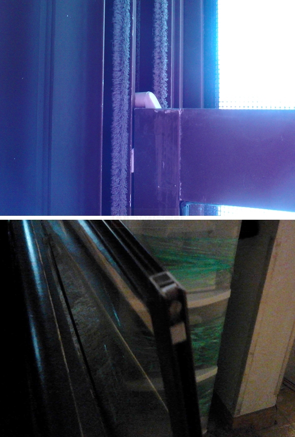 User submitted photos of window hardware.